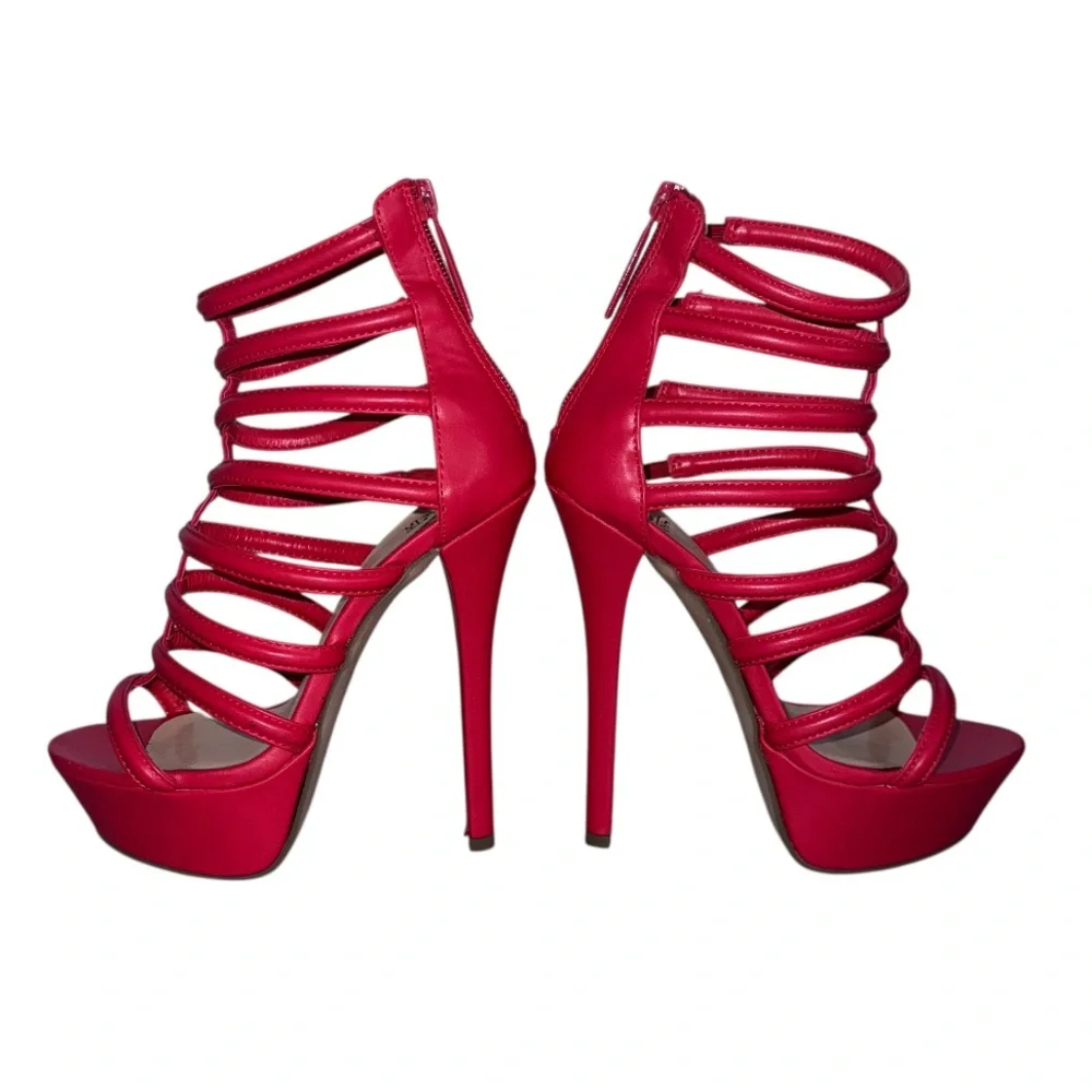 Sheikh Red Lina-13s High Heels size 5.5